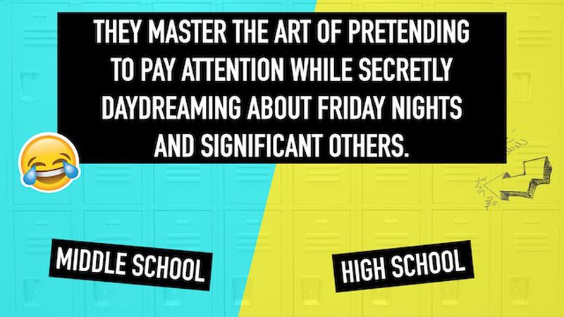 Middle School vs. High School Students